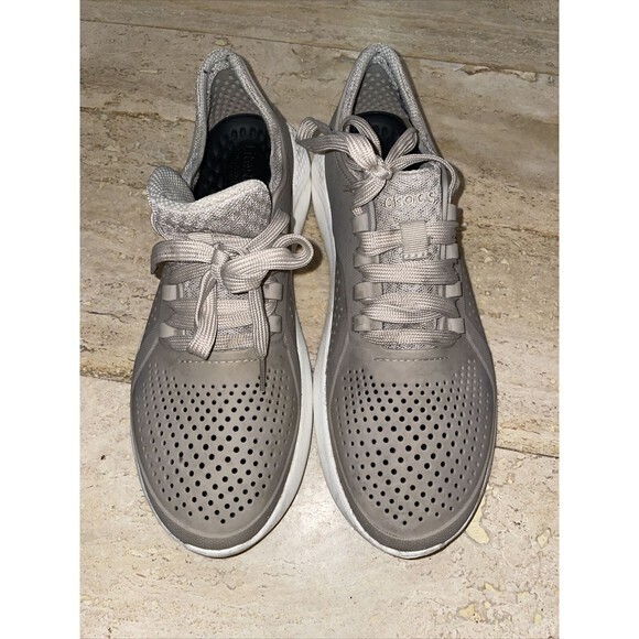 CROCS SNEAKER‎ LiteRide Pacer 204967 Summer Shoes Comfort Breathable M8 Tan - Picture 2 of 6